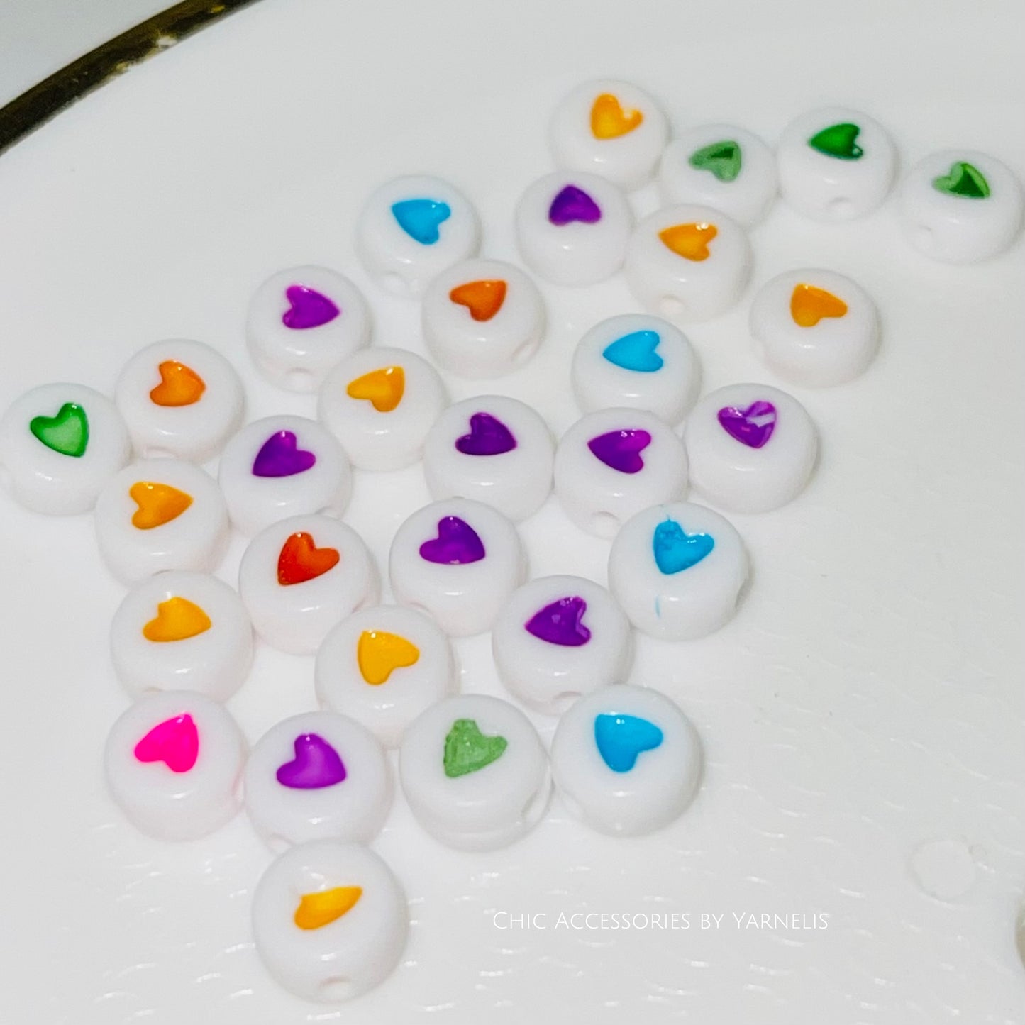 Beads de corazones